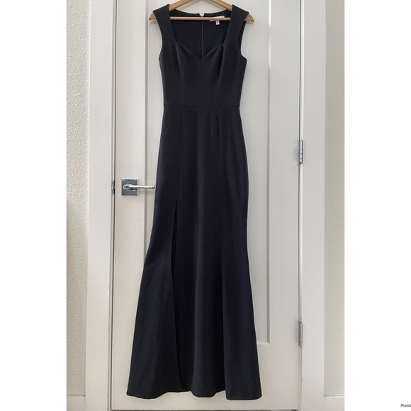 Dress the Population Monroe Side Slit Black Gown Size S - Picture 4 of 12